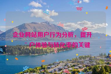 企業(yè)網(wǎng)站用戶行為分析，提升用戶體驗與轉(zhuǎn)化率的關(guān)鍵