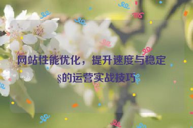 網(wǎng)站性能優(yōu)化，提升速度與穩(wěn)定性的運營實戰(zhàn)技巧