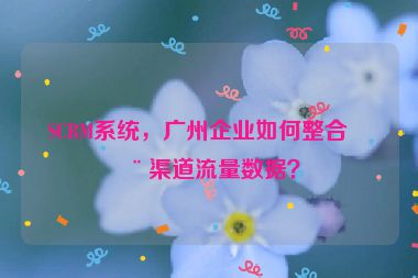 SCRM系統(tǒng)，廣州企業(yè)如何整合全渠道流量數(shù)據(jù)？