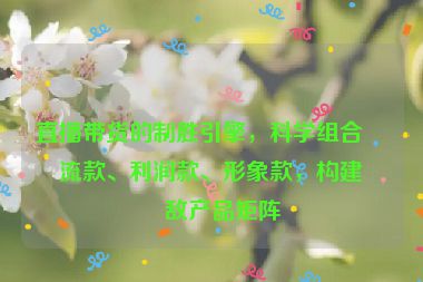 直播帶貨的制勝引擎，科學(xué)組合引流款、利潤(rùn)款、形象款，構(gòu)建無敵產(chǎn)品矩陣
