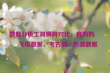 數(shù)據(jù)分析工具橫向?qū)Ρ?，蟬媽媽、飛瓜數(shù)據(jù)、考古加、熱浪數(shù)據(jù)