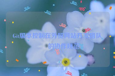 Git版本控制在外貿(mào)網(wǎng)站開發(fā)團隊中的協(xié)作規(guī)范
