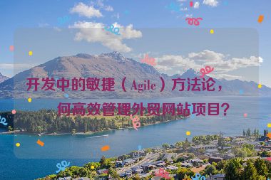開(kāi)發(fā)中的敏捷（Agile）方法論，如何高效管理外貿(mào)網(wǎng)站項(xiàng)目？