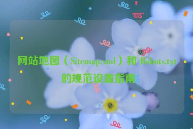 網(wǎng)站地圖（Sitemap.xml）和 Robots.txt 的規(guī)范設(shè)置指南