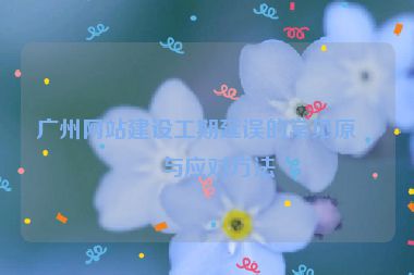 廣州網(wǎng)站建設(shè)工期延誤的常見原因與應(yīng)對(duì)方法