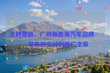 全網(wǎng)營(yíng)銷，廣州新能源汽車品牌從發(fā)布到交付的推廣全案