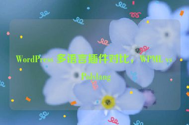 WordPress 多語言插件對比，WPML vs Polylang