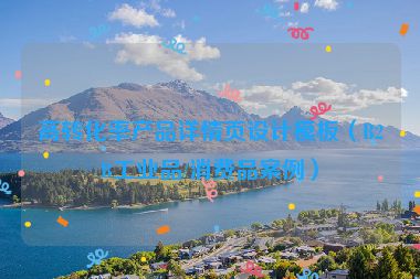 高轉(zhuǎn)化率產(chǎn)品詳情頁設(shè)計(jì)模板（B2B工業(yè)品/消費(fèi)品案例）