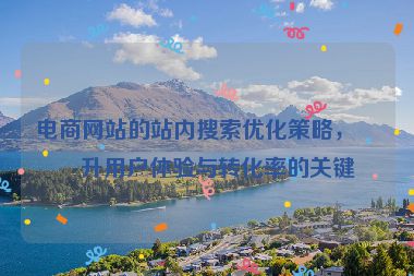 電商網(wǎng)站的站內(nèi)搜索優(yōu)化策略，提升用戶體驗(yàn)與轉(zhuǎn)化率的關(guān)鍵