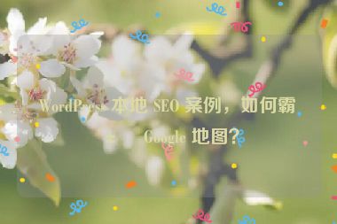 WordPress 本地 SEO 案例，如何霸屏 Google 地圖？