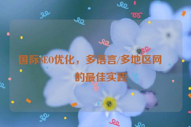 國(guó)際SEO優(yōu)化，多語言/多地區(qū)網(wǎng)站的最佳實(shí)踐